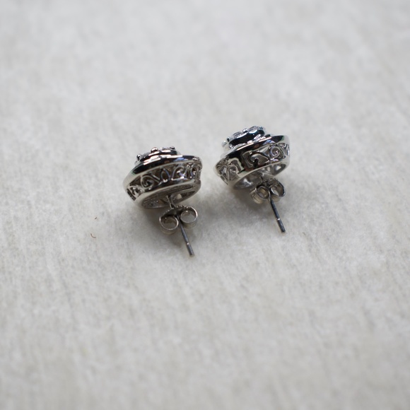 Sterling Silver Stud Earrings - Picture 11 of 12